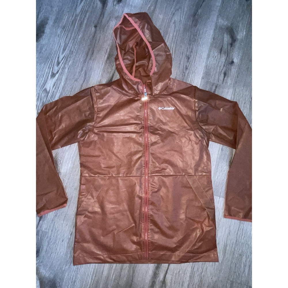 COLUMBIA Bell Ranch EXS Brown-ish / Orange-ish Rain Slicker Youth XL Jacket